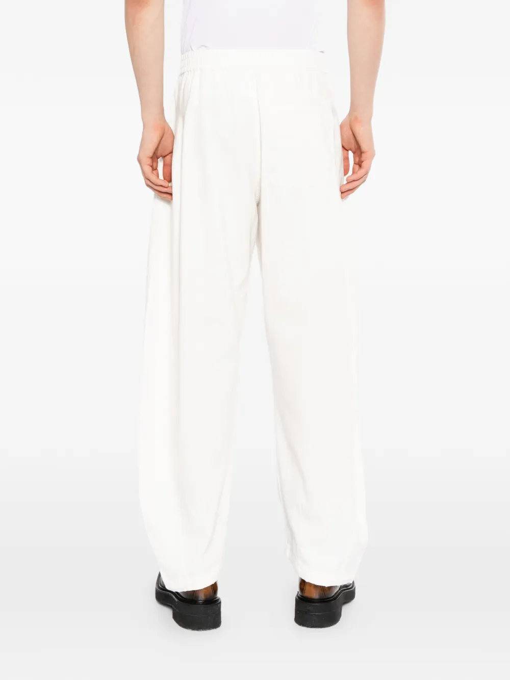 CROQUIS Broek met elastische tailleband Wit