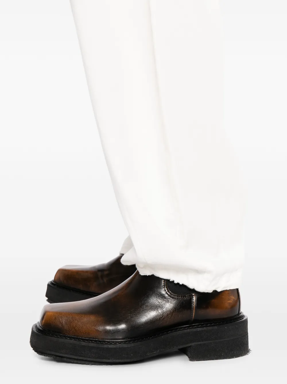 CROQUIS Broek met elastische tailleband Wit