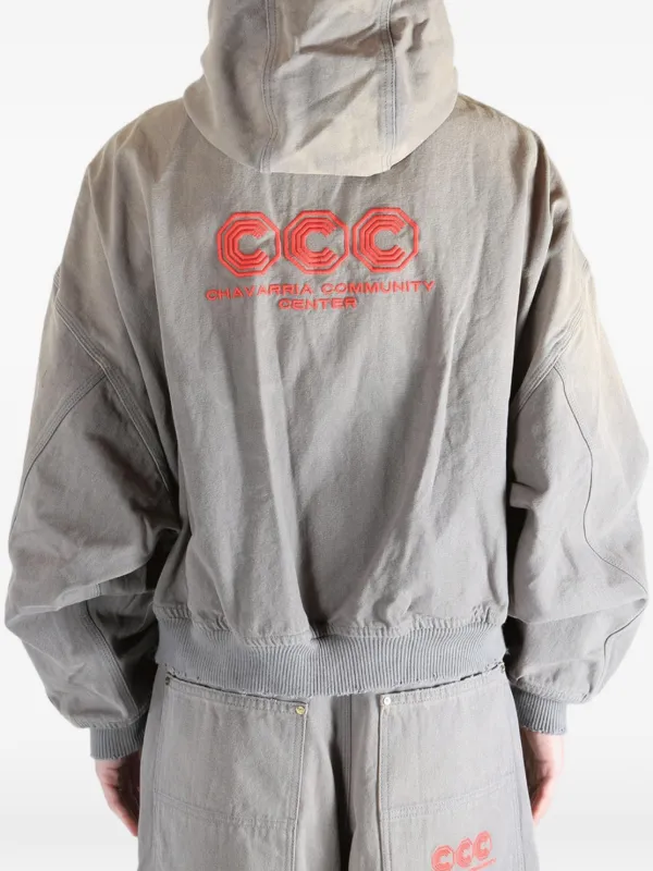 Willy Chavarria Zip Hoodie | Grey | FARFETCH AO
