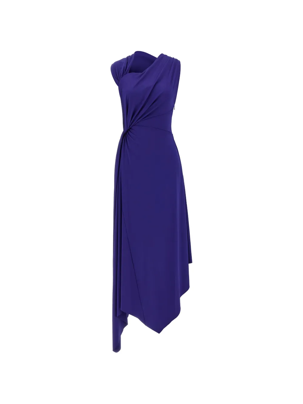Victoria Beckham asymmetrical-necklineasymmetric dress - Blu