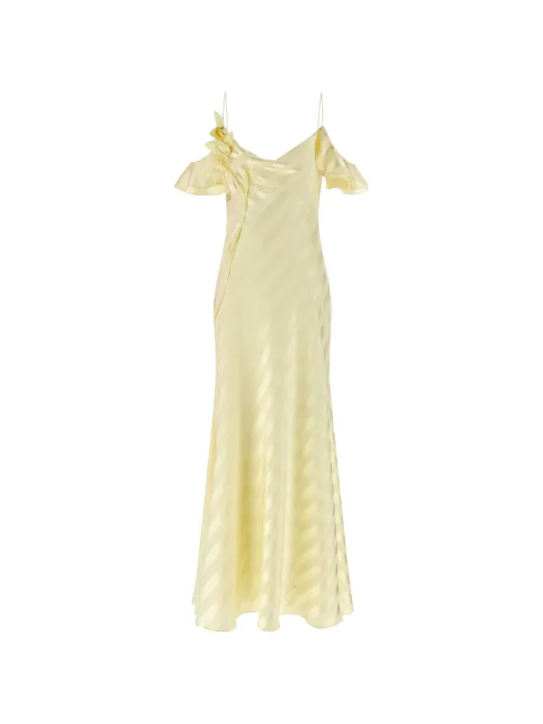 self portrait satin dress self-portrait - Blush Satin Lace Midi Dress