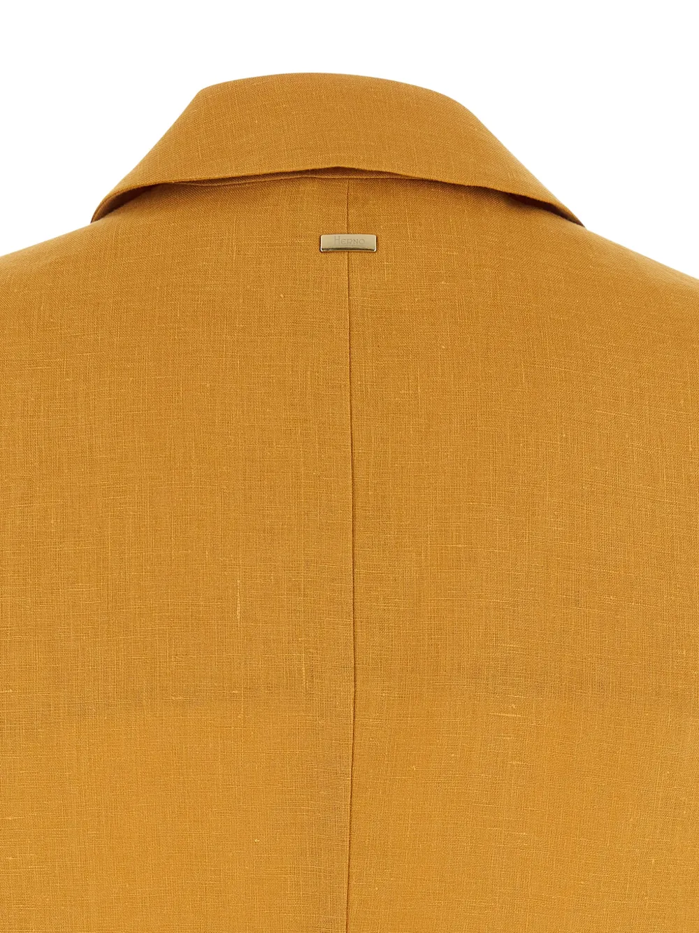 Herno Gilet met dubbele rij knopen Geel