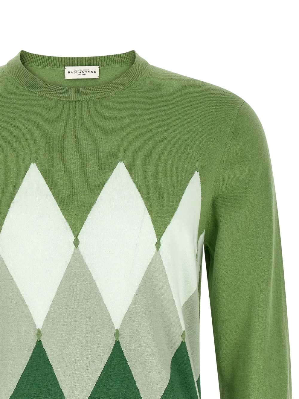  Ballantyne Argyle Sweater - Green 