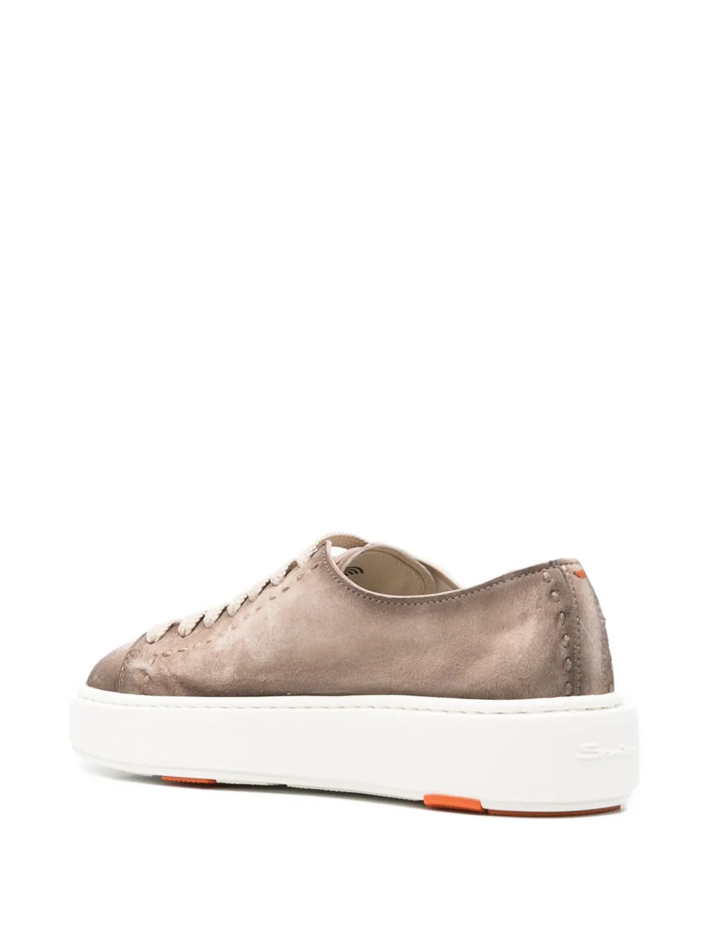 Santoni Leren sneakers Beige