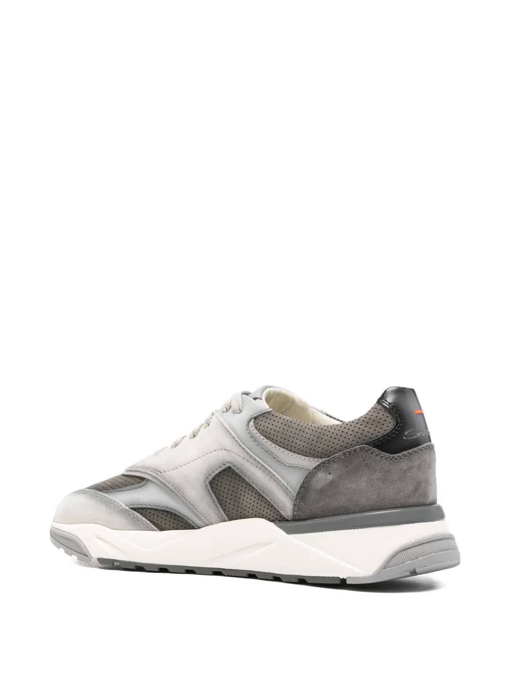 Santoni Innova geperforeerde sneakers Grijs