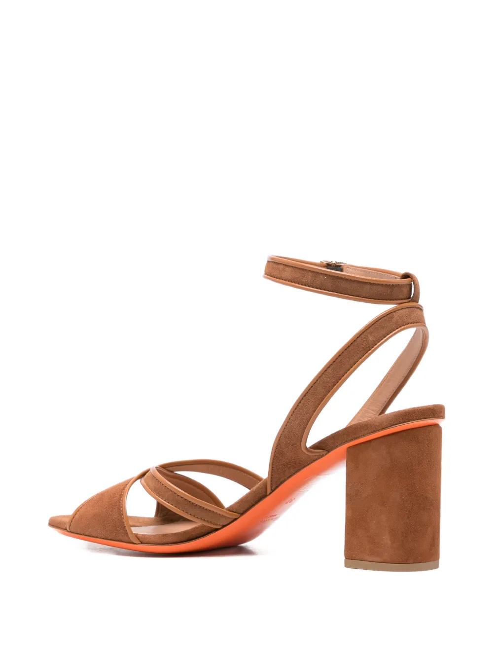 Santoni Sandalen met enkelbandjes Bruin