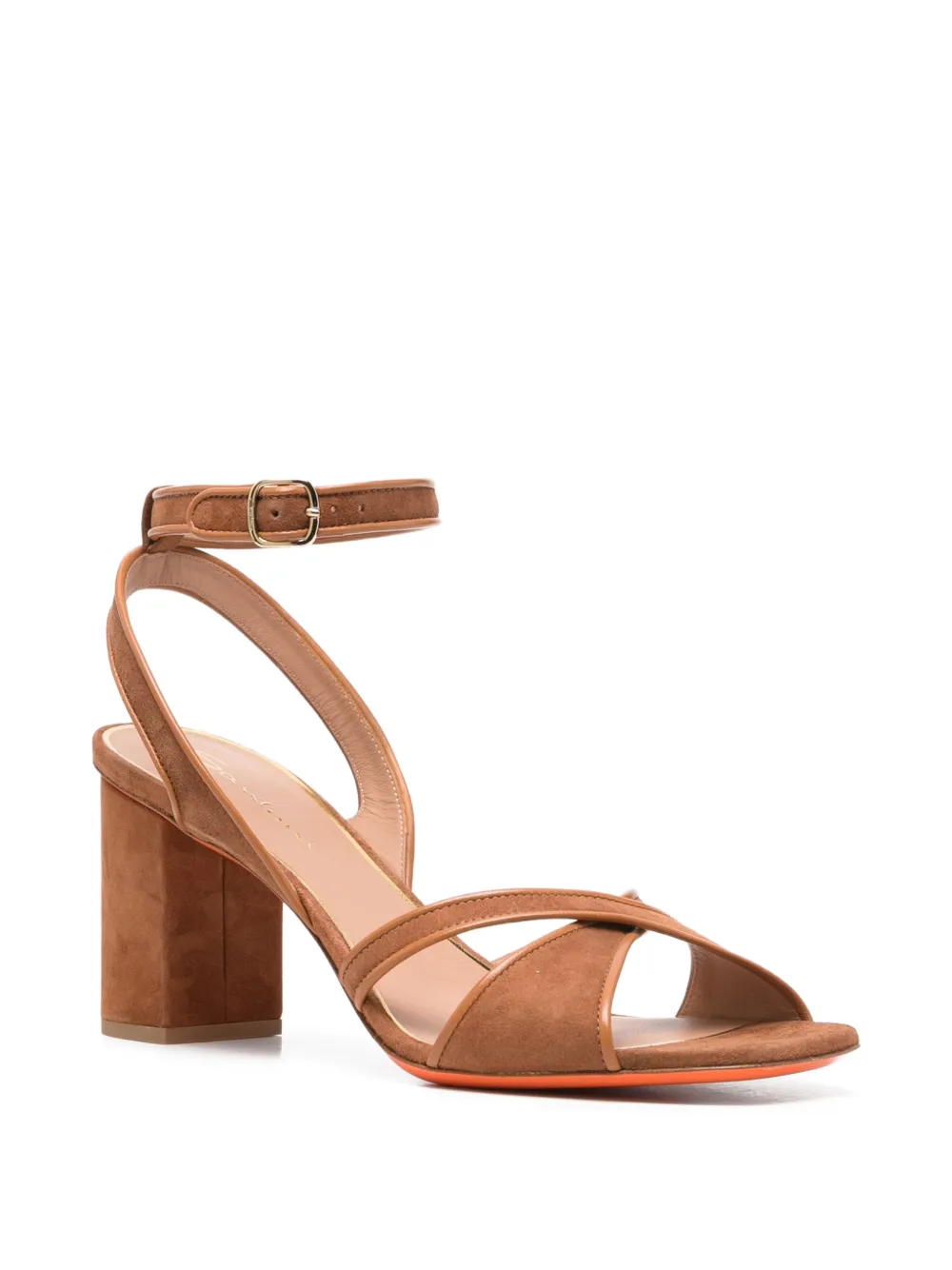 Santoni Sandalen met enkelbandjes Bruin