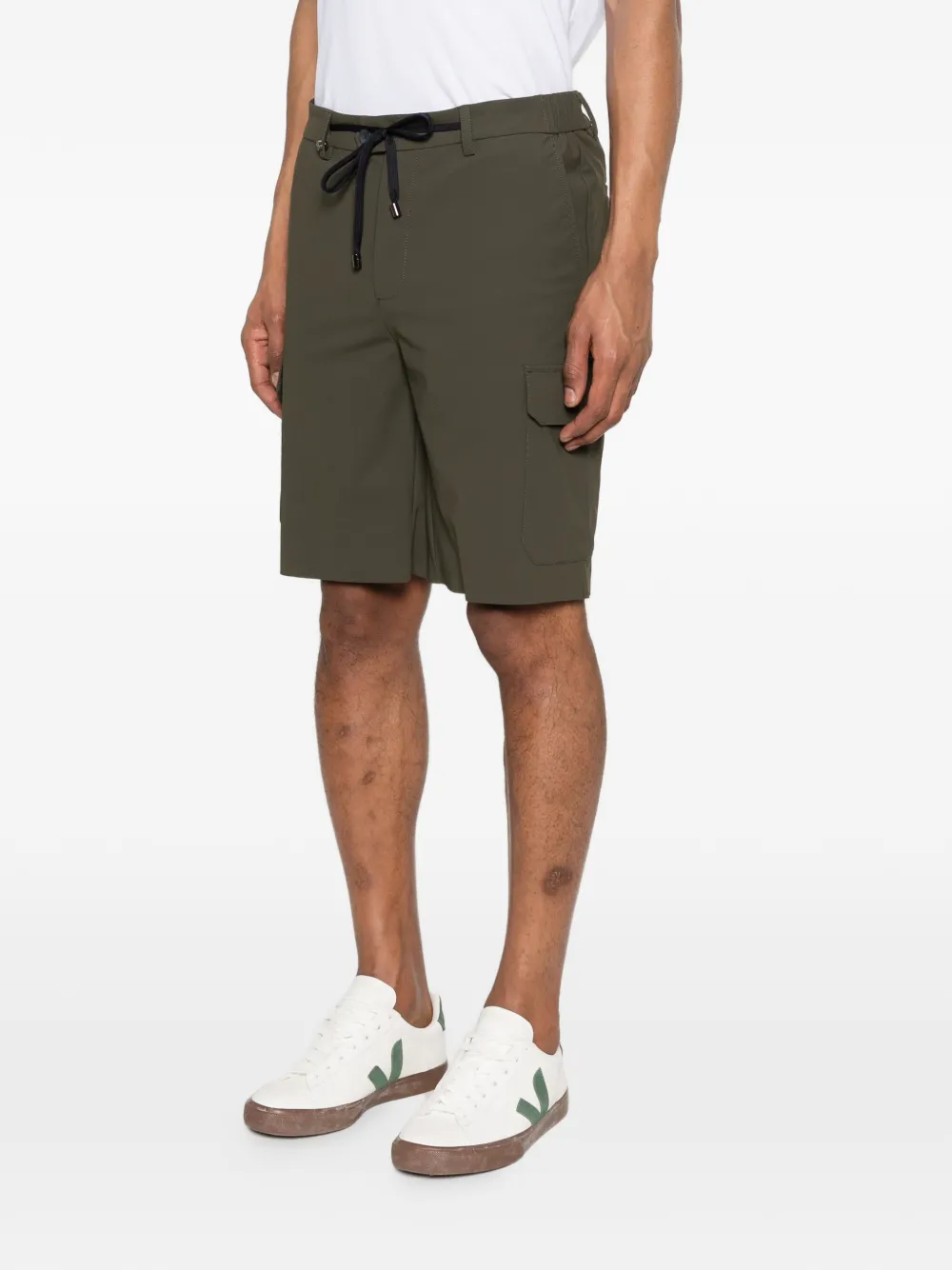  Distretto 12 Drawstring Cargo Shorts - Green 
