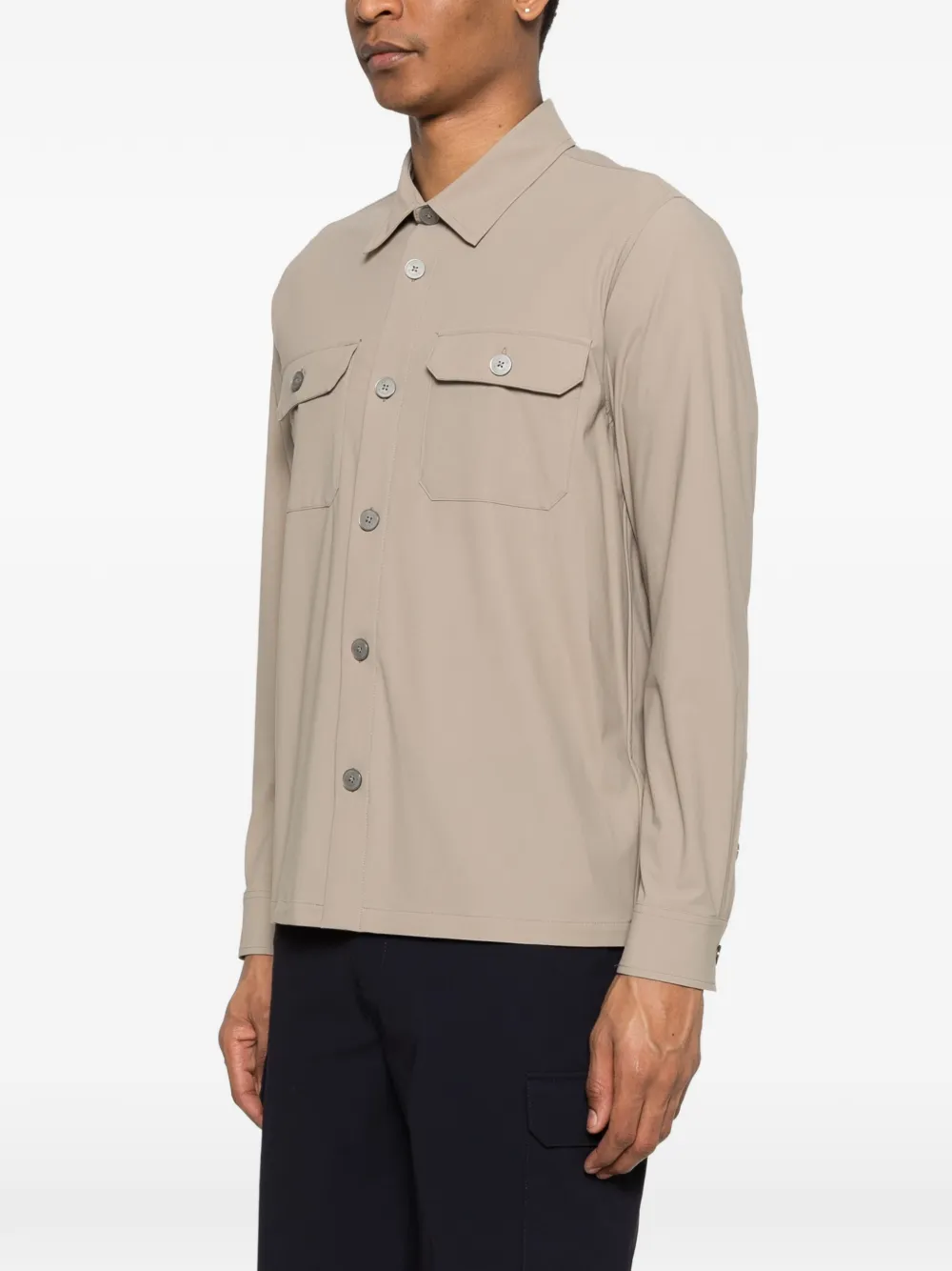 Distretto 12 Active Buttoned Pocket Shirt - Neutrals 