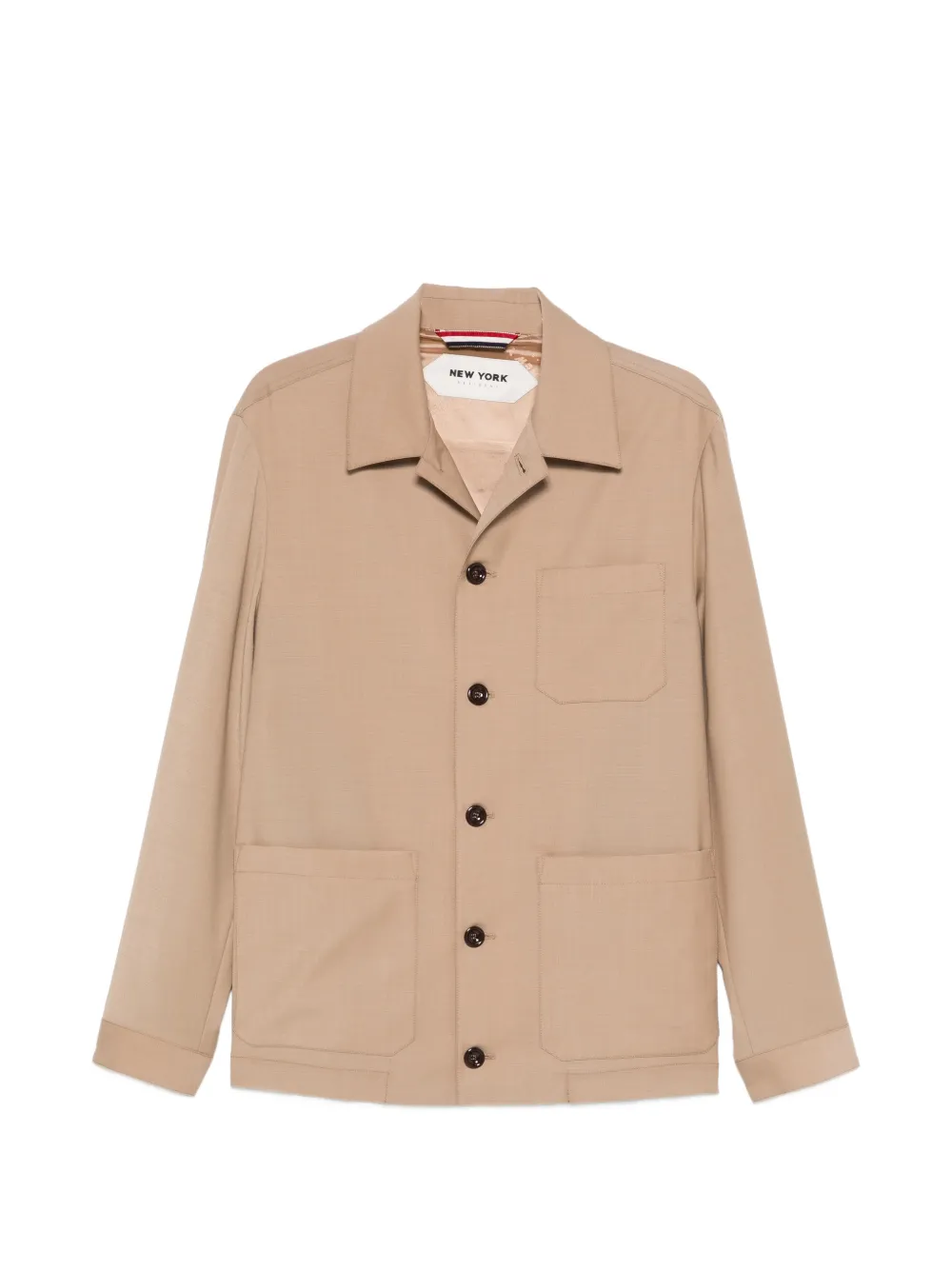 New York Resident patch-pocket button shirt - Toni neutri