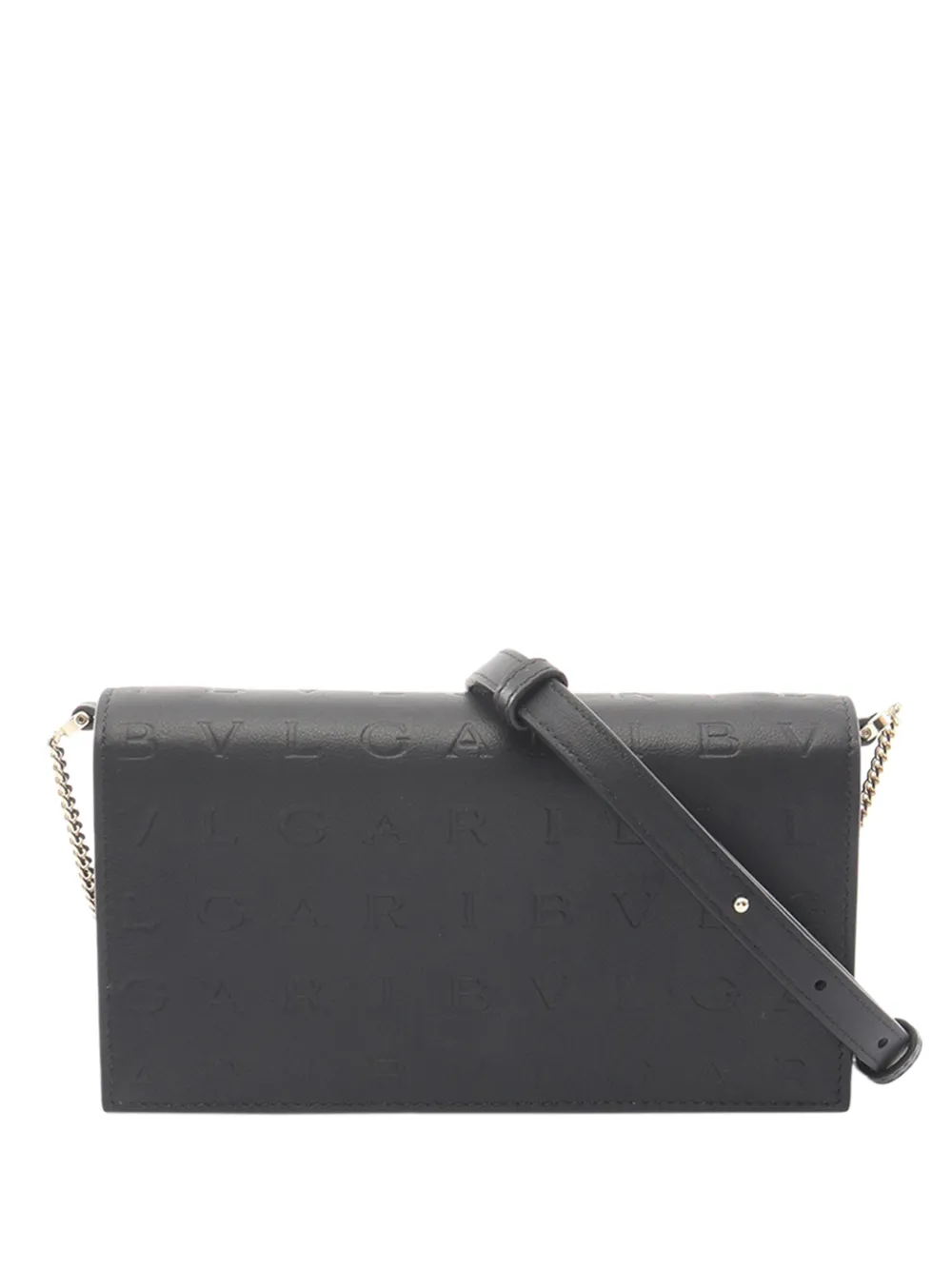 Bvlgari Pre-Owned 2010-2026 Calfskin Infinitum Chain Wallet crossbody bag - Nero