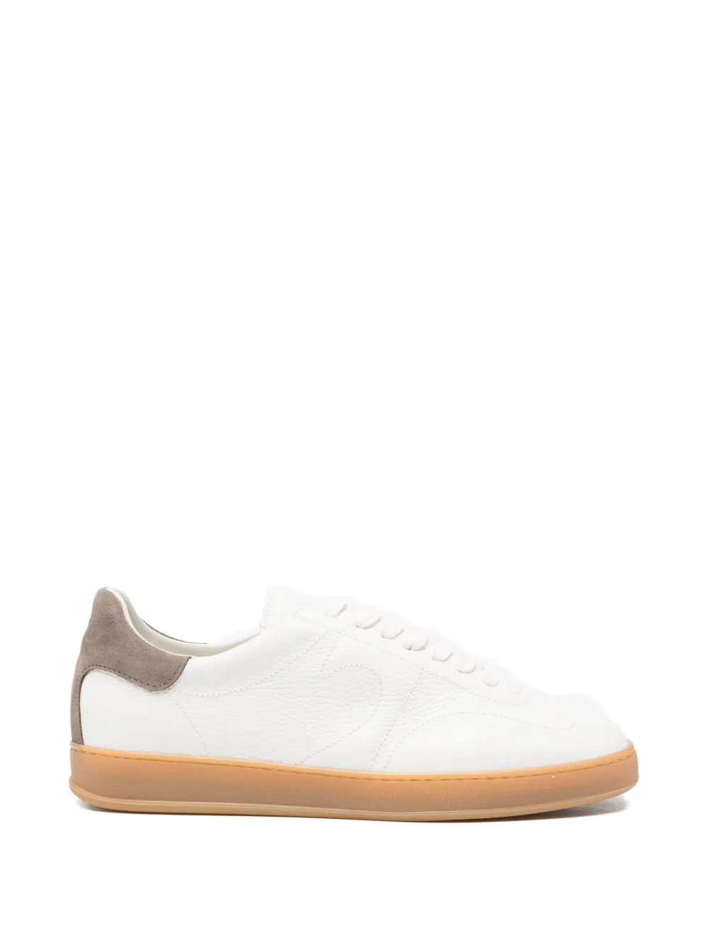 Tagliatore grained-leather sneakers Wit