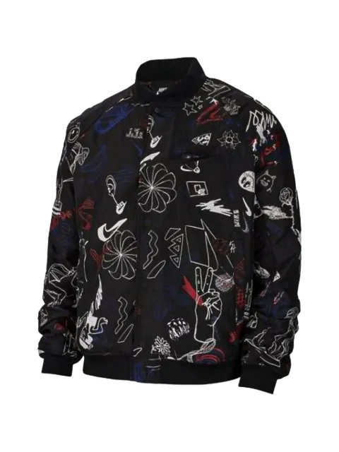 Nike all-over print bomber jacket