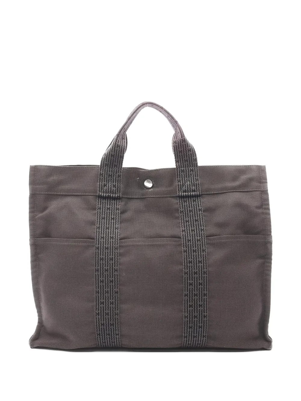 Hermès Pre-Owned 2000s MM Yale Line canvas tote bag - Grigio