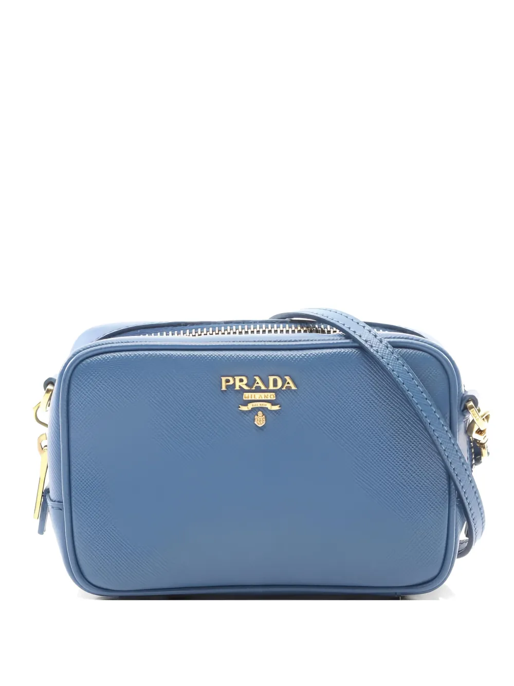 Prada Pre-Owned 2010s saffiano leather mini shoulder bag - Blu