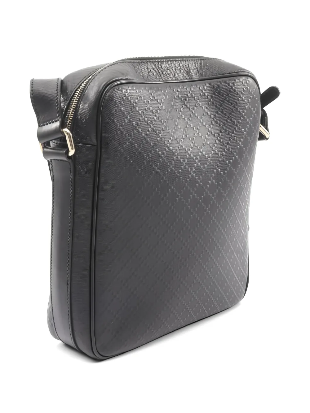 Gucci Pre-Owned Diamante leren schoudertas Zwart
