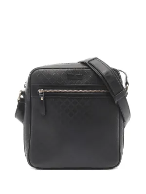 Gianfranco Ferré Pre-Owned Leather Satchel Bag | Black | FARFETCH SG