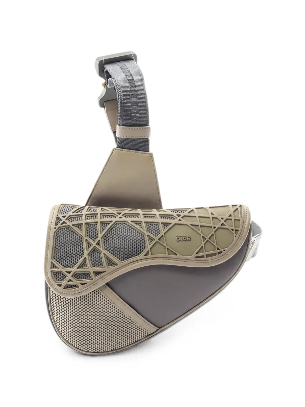 Christian Dior Pre-Owned 2010s Saddle sling bag - Grigio