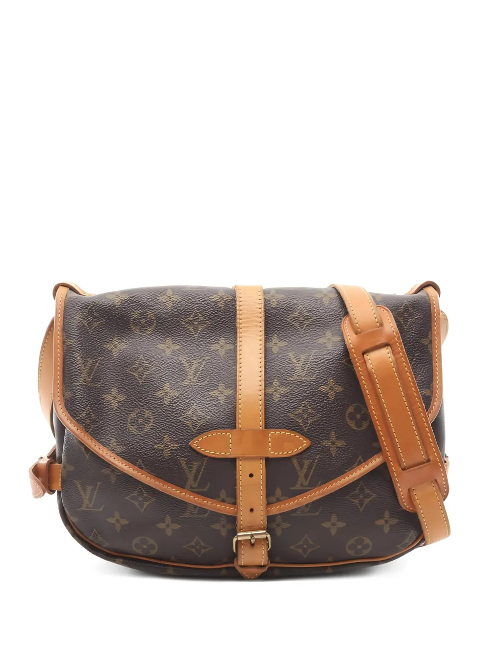 Louis Vuitton Pre-Owned 1995 30 Saumur monogram shoulder bag - Marrone