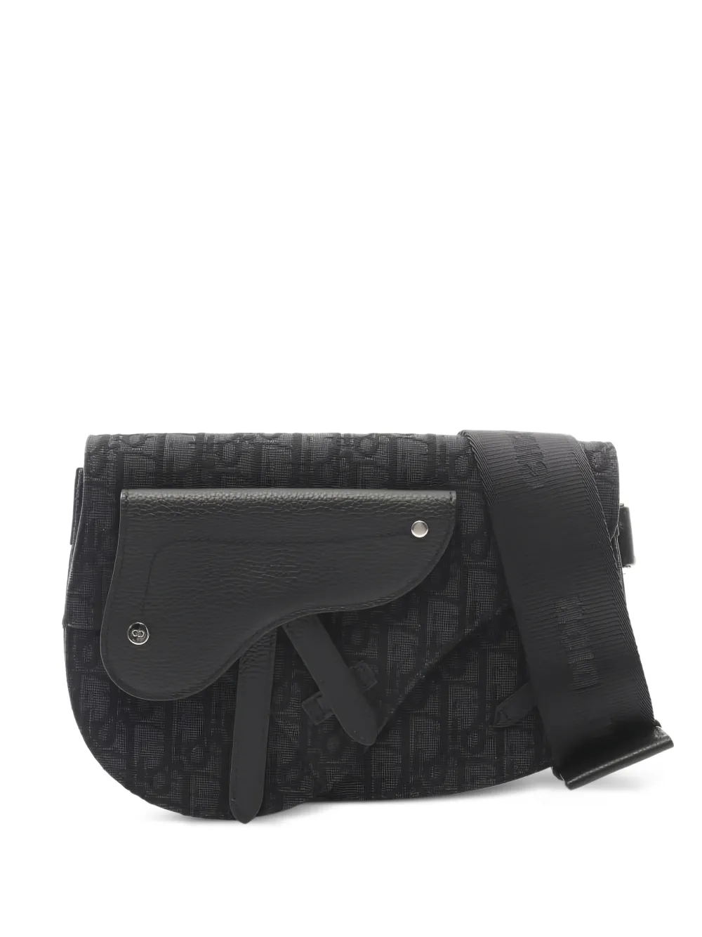 Christian Dior Pre-Owned 2010s Saddle leather shoulder bag - Nero