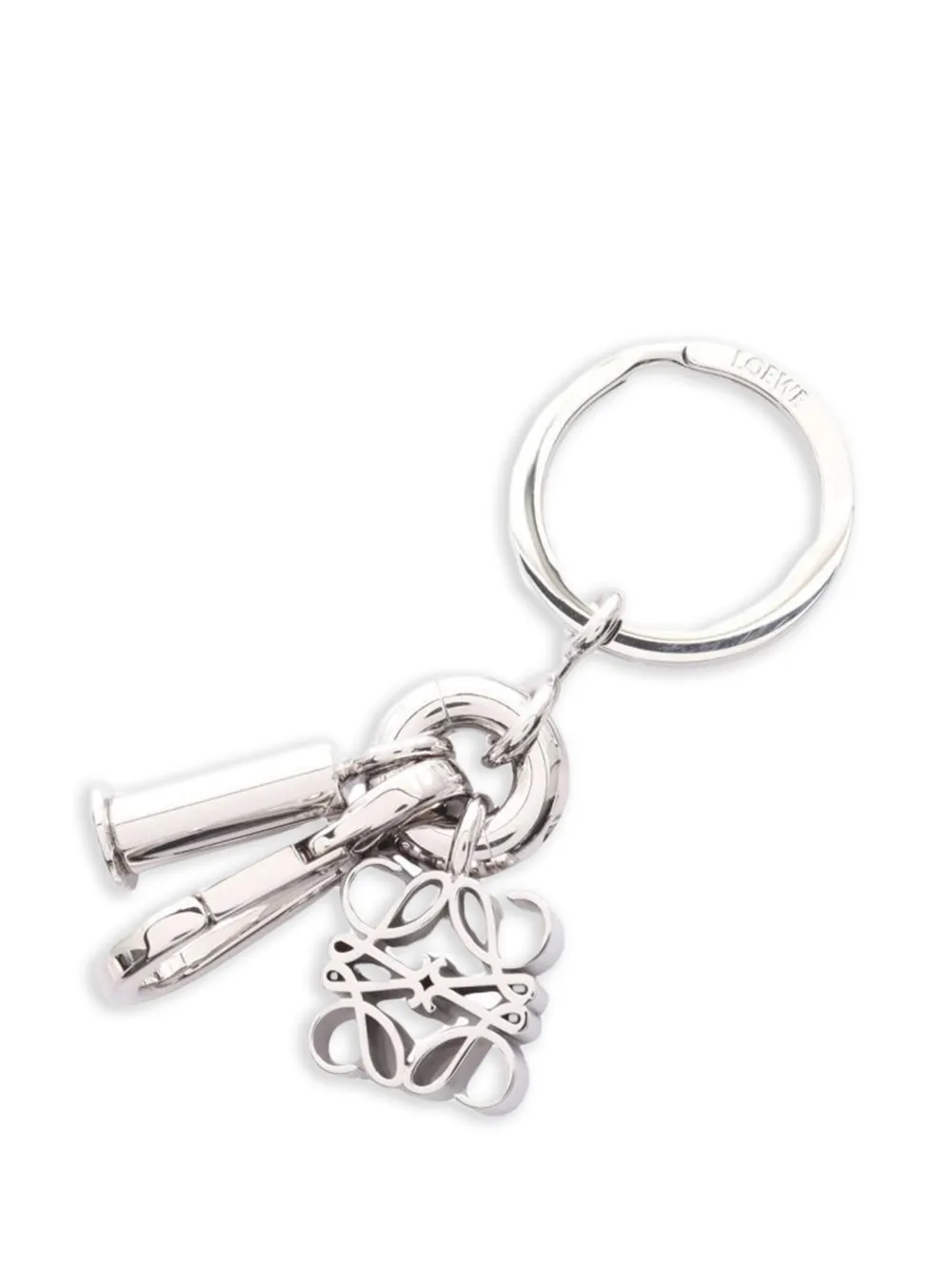 Loewe Pre-Owned 2020s Anagram key ring - Argento