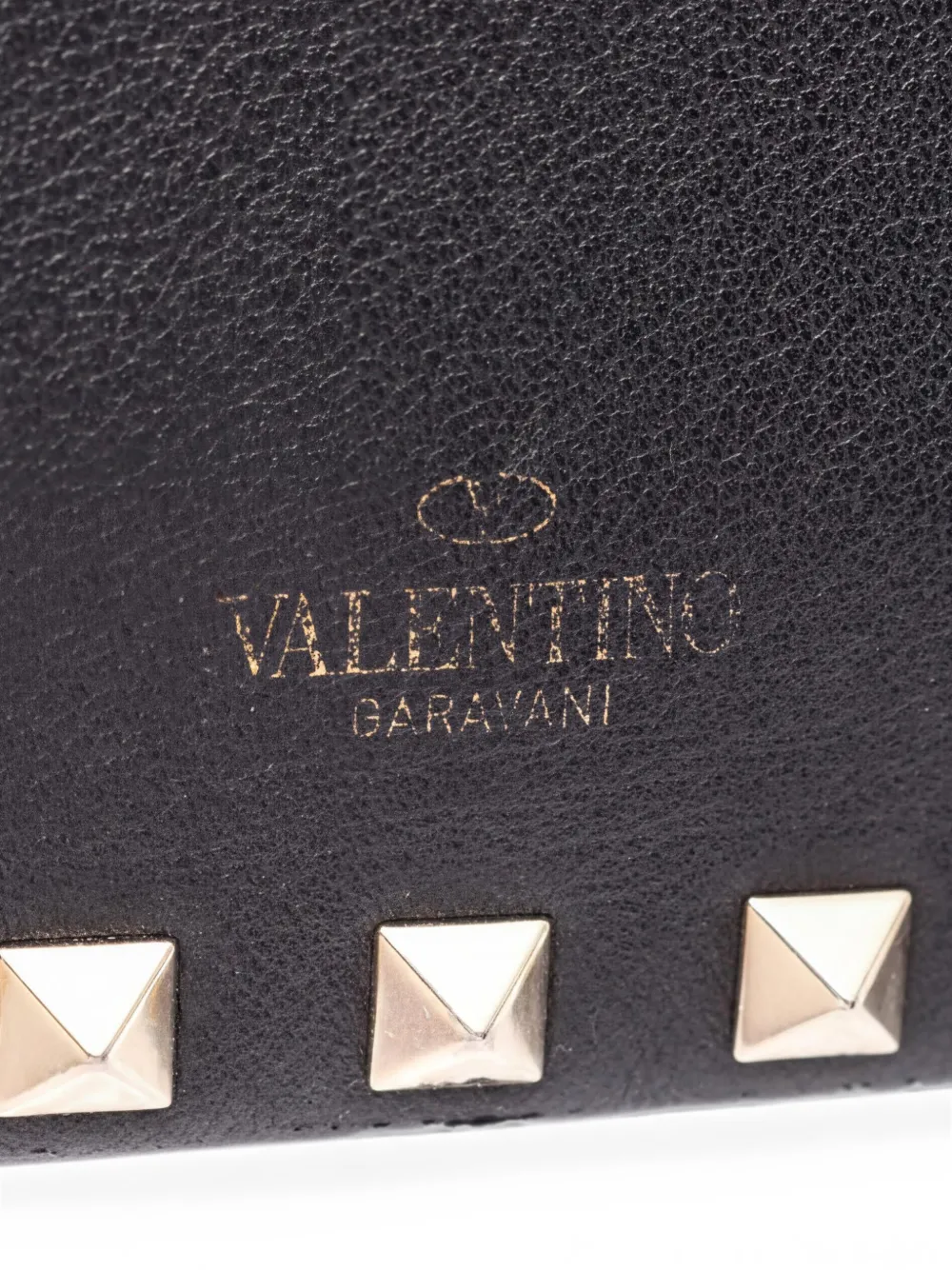 Valentino Garavani Pre-Owned 2010s ロックスタッズ レザークラッチ