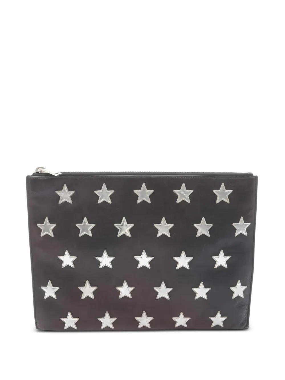 Saint Laurent Pre-Owned 2000s star-motif clutch bag - Nero