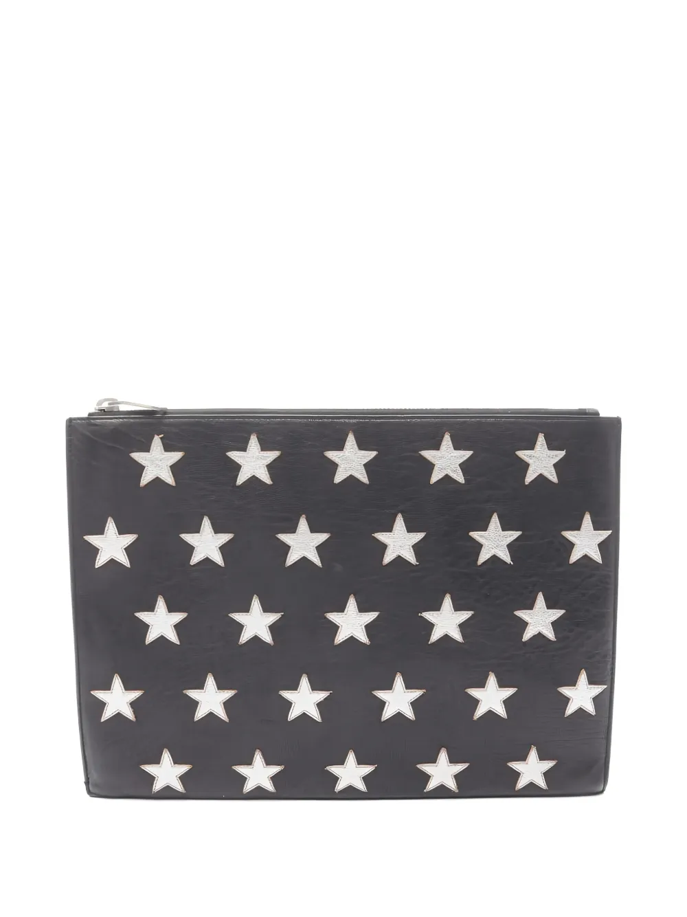 Saint Laurent Pre-Owned 2000s star-detail clutch bag - Nero