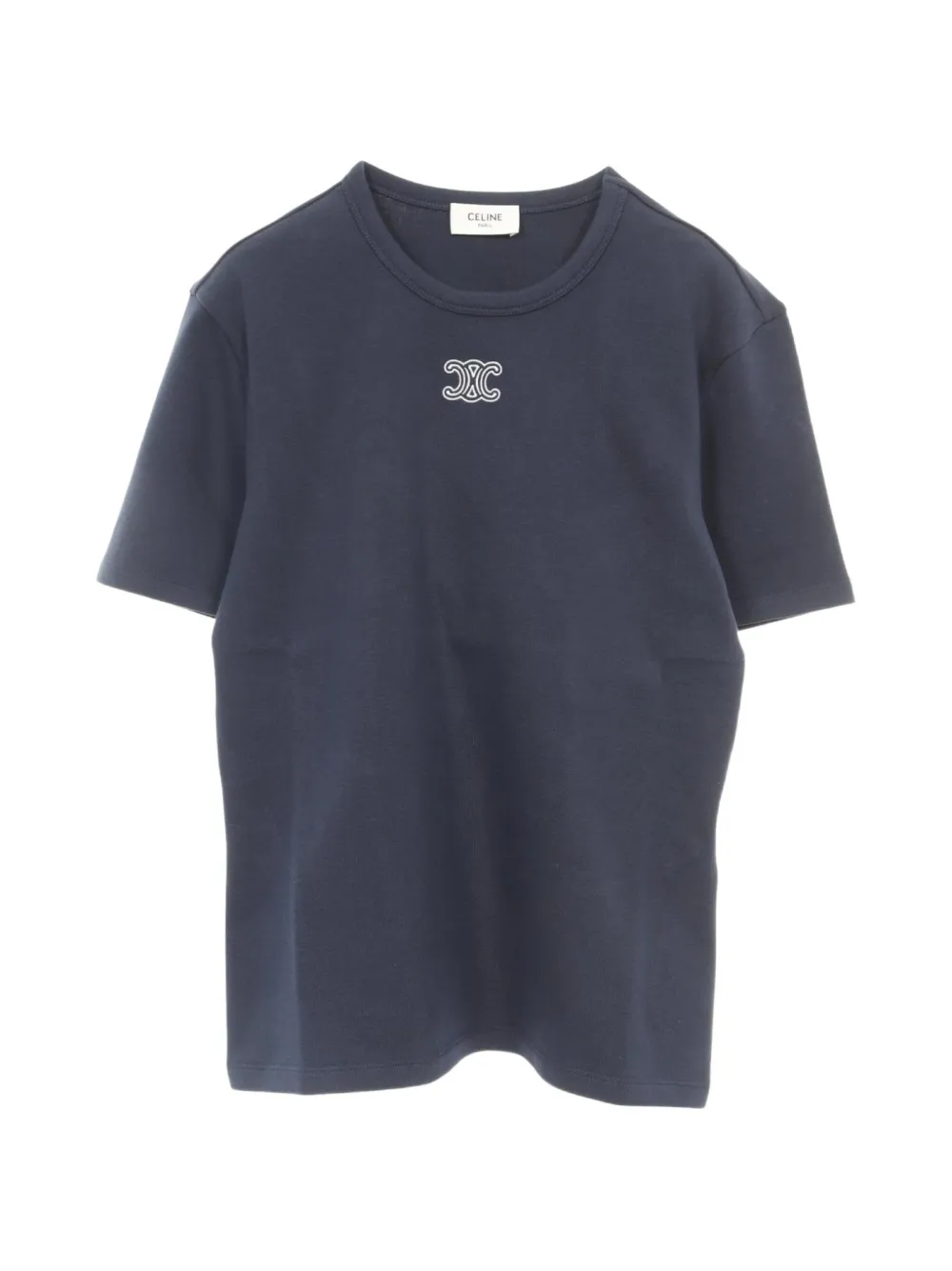 Celine Pre-Owned 2020s Triomphe short-sleeve T-shirt - Blue
