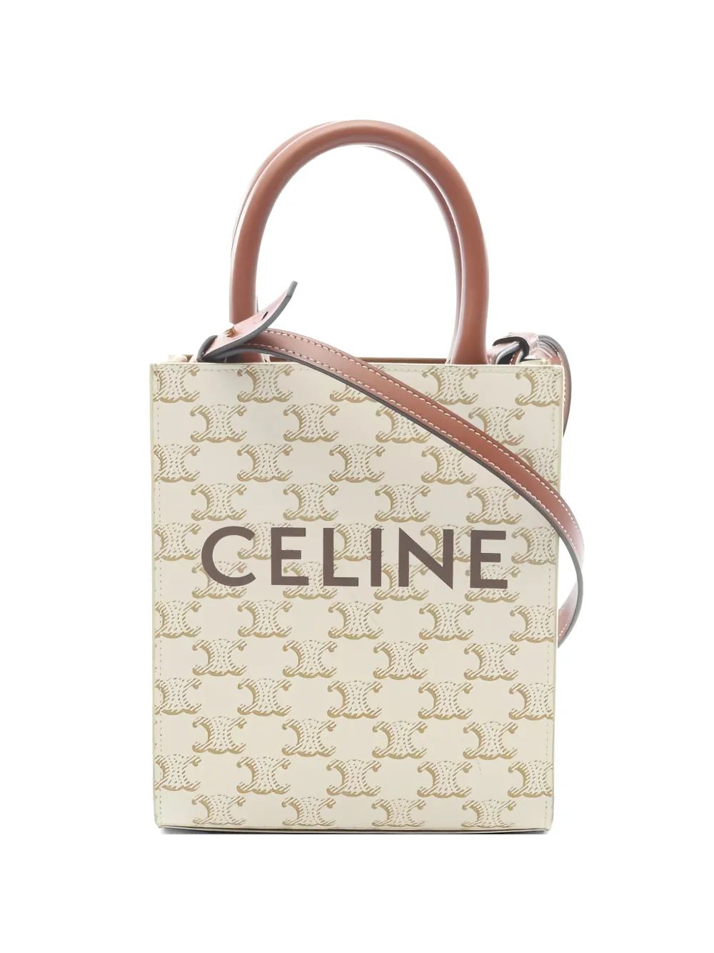 Celine Pre-Owned 2010s Mini Vertical Triomphe tote bag - Toni neutri