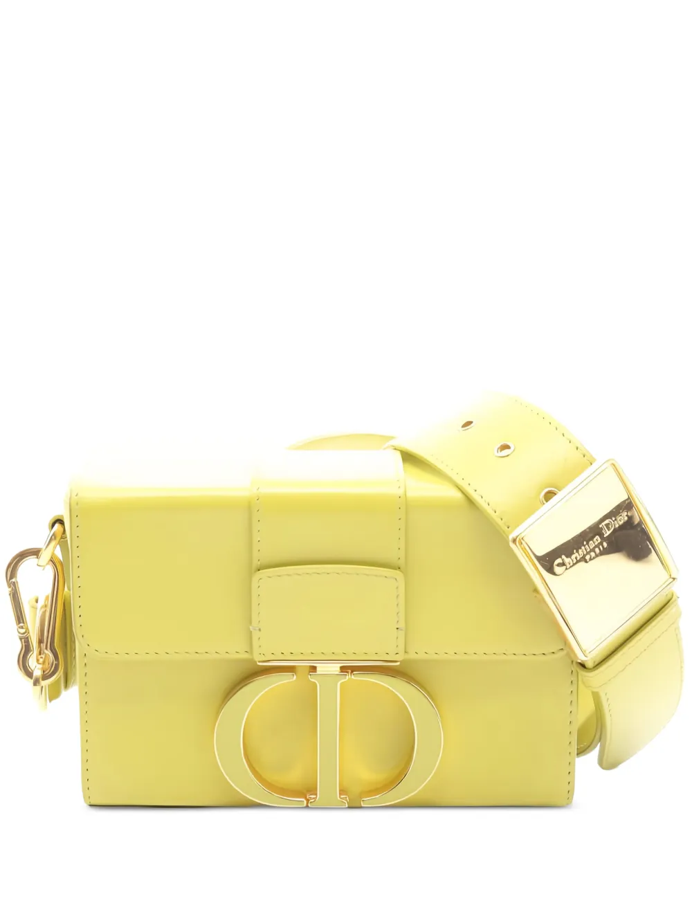 Christian Dior Pre-Owned 2010s 30 Montaigne leather cross body bag - Giallo