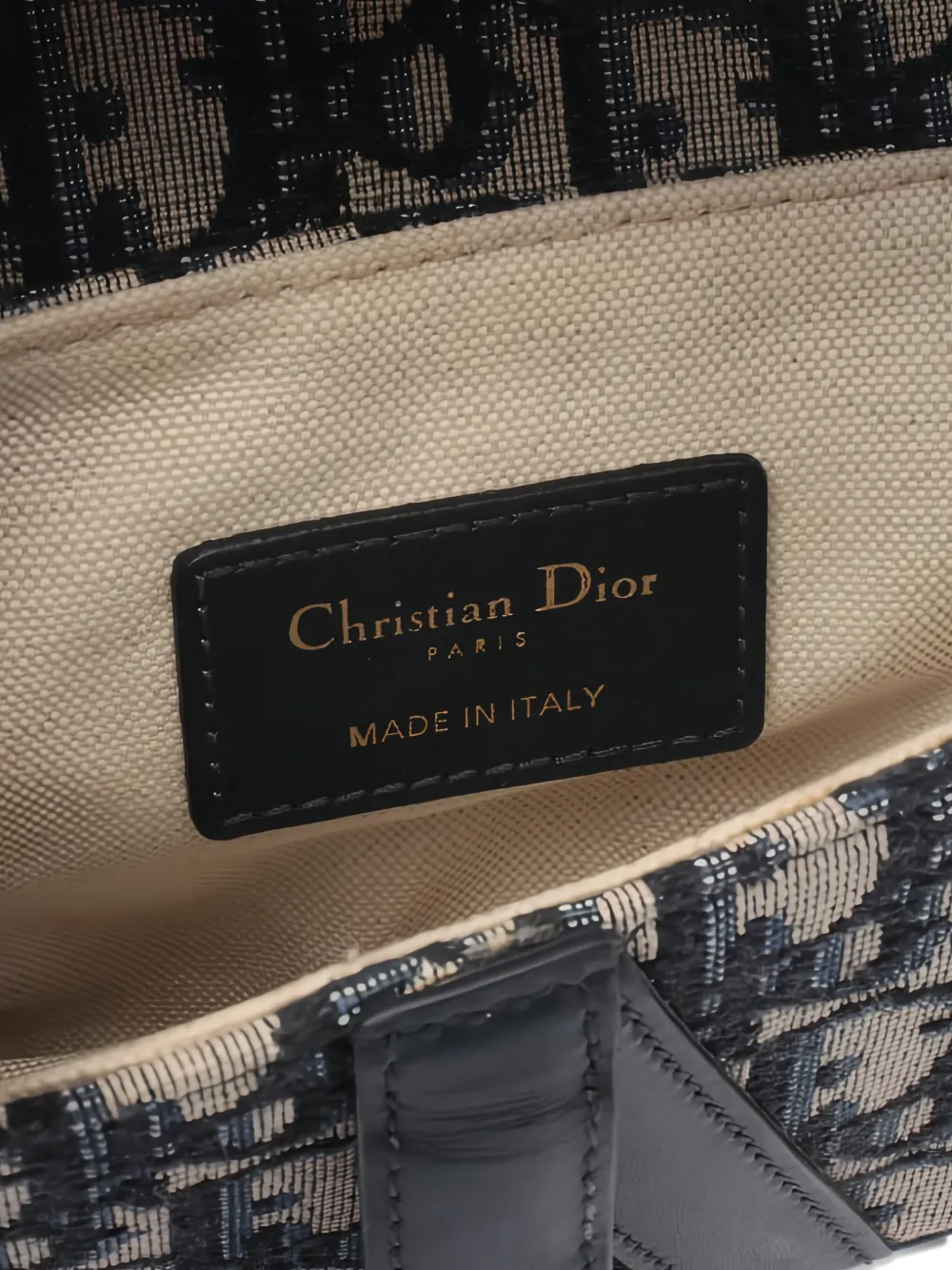 Christian Dior Pre-Owned 2010s Sabble shopper met oblique-jacquard Beige