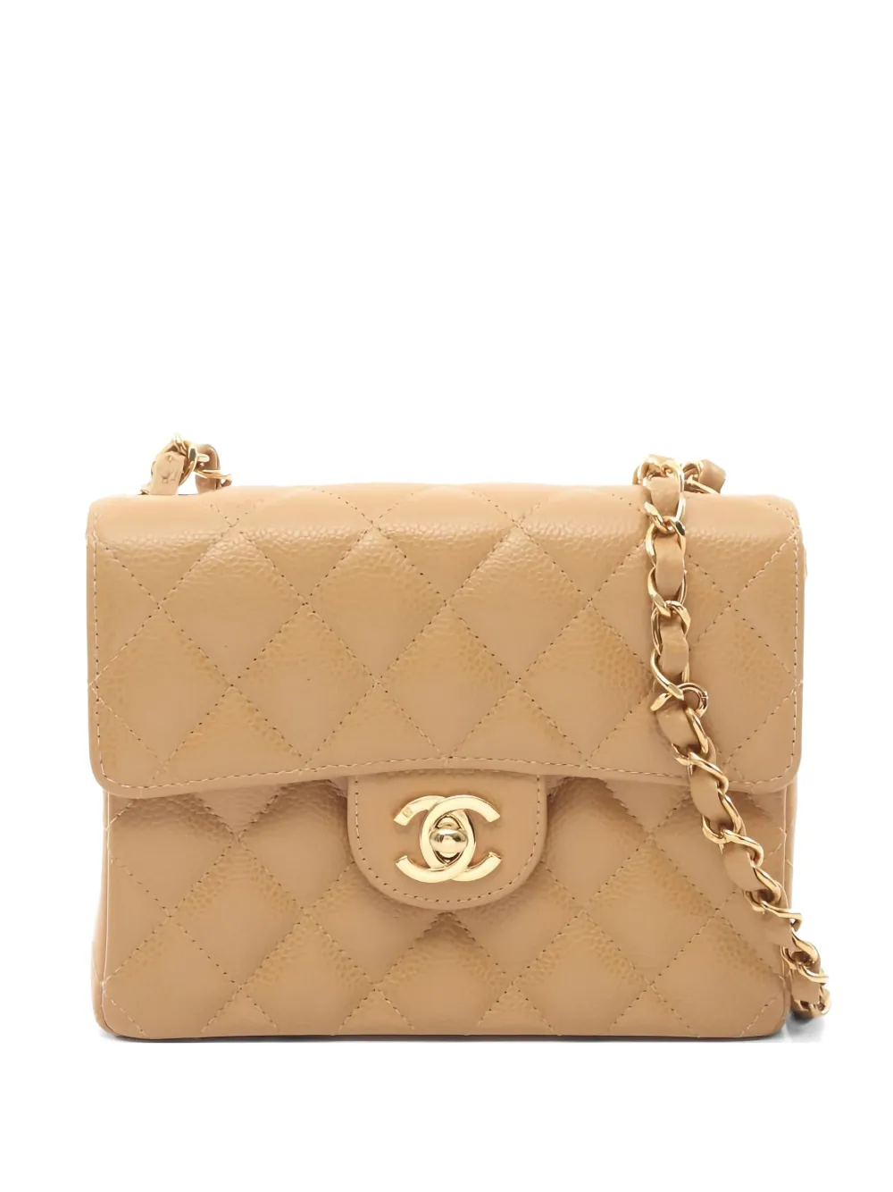 CHANEL Pre-Owned mini matelasse chain shoulder bag - Toni neutri