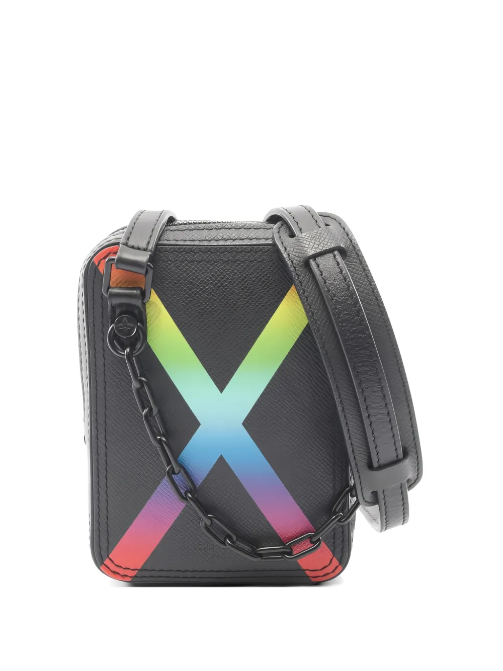 Louis Vuitton Pre-Owned 2017 Danube Taiga messenger bag - Black