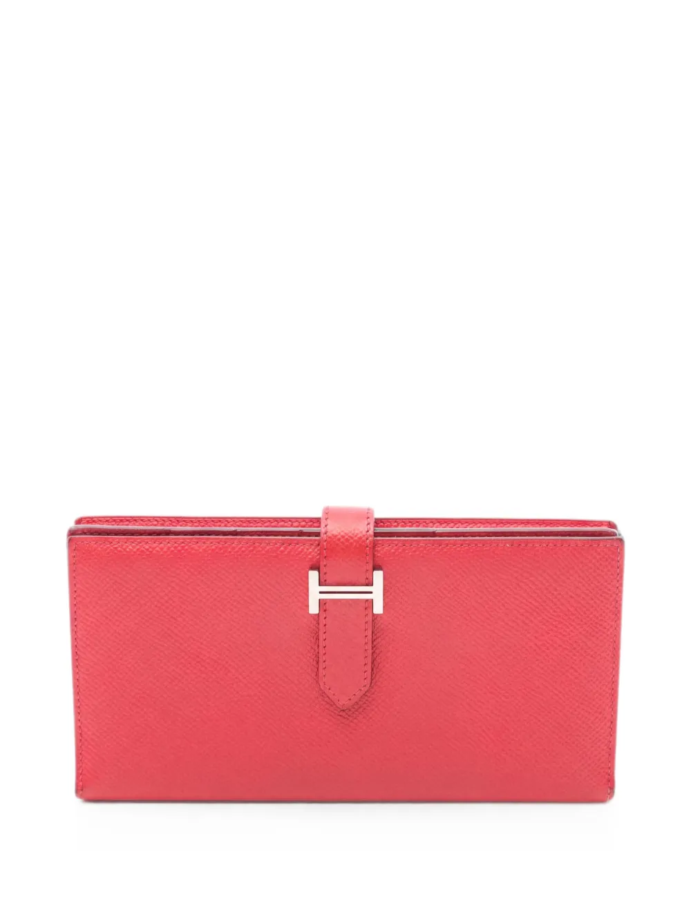 Hermès Pre-Owned long Béarn Soufflet bi-fold wallet - Rosso
