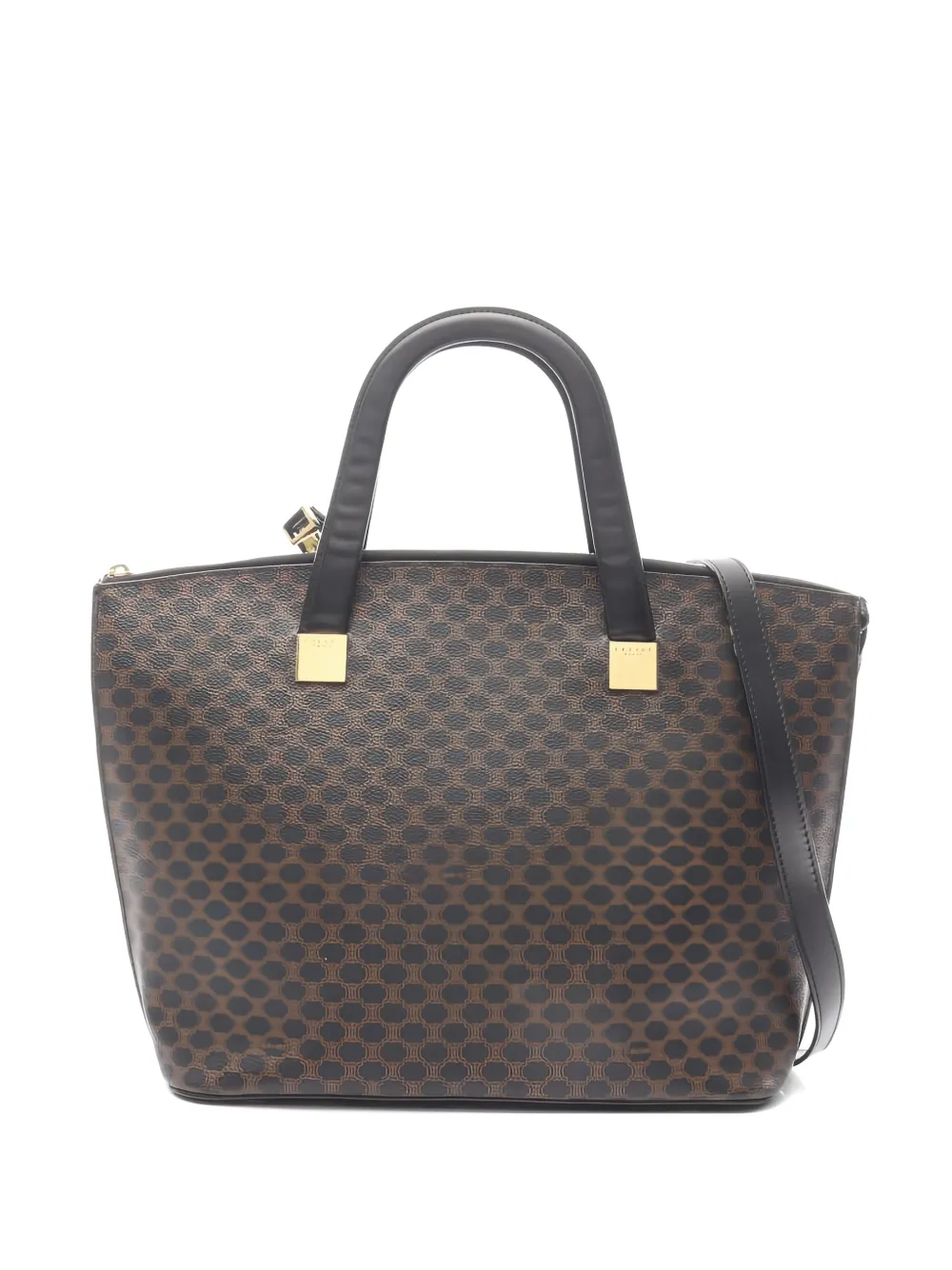 Celine Pre-Owned 2000s Macadam printed handbag - Nero