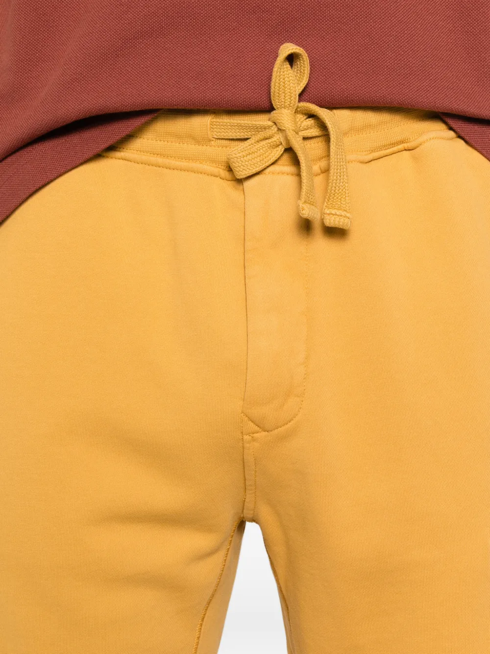 Stone Island Shorts met logopatch Geel