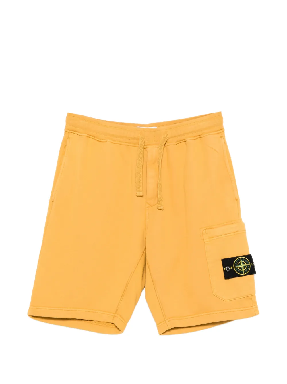 Stone Island logo patch shorts - Giallo
