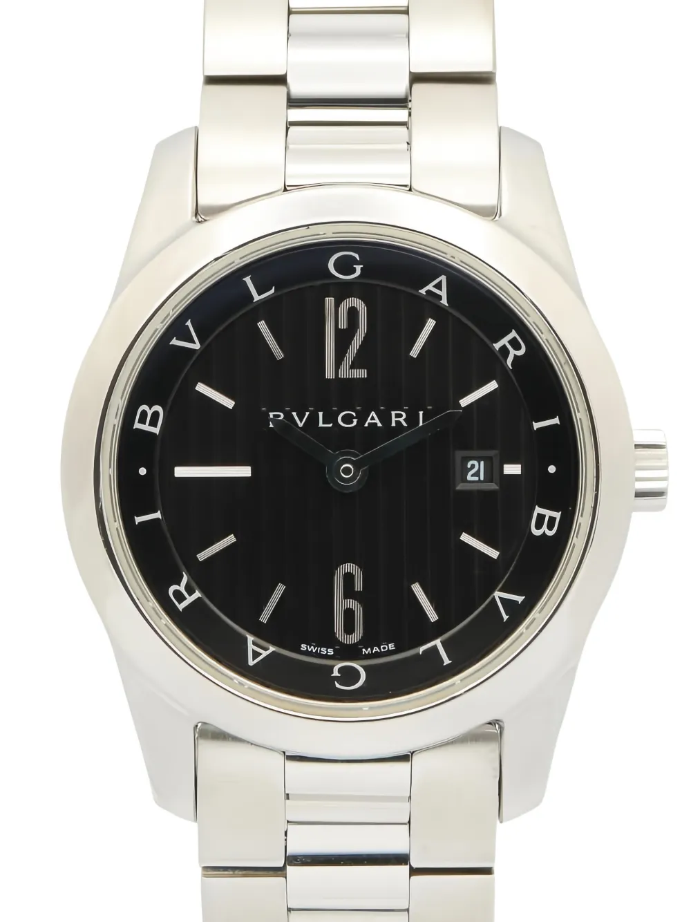 Bvlgari Pre-Owned 2010s Solotempo watch 30mm - Nero