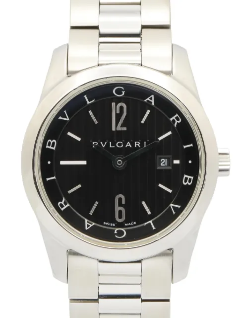 Bvlgari Pre-Owned Orologio Solotempo 30mm anni 2010