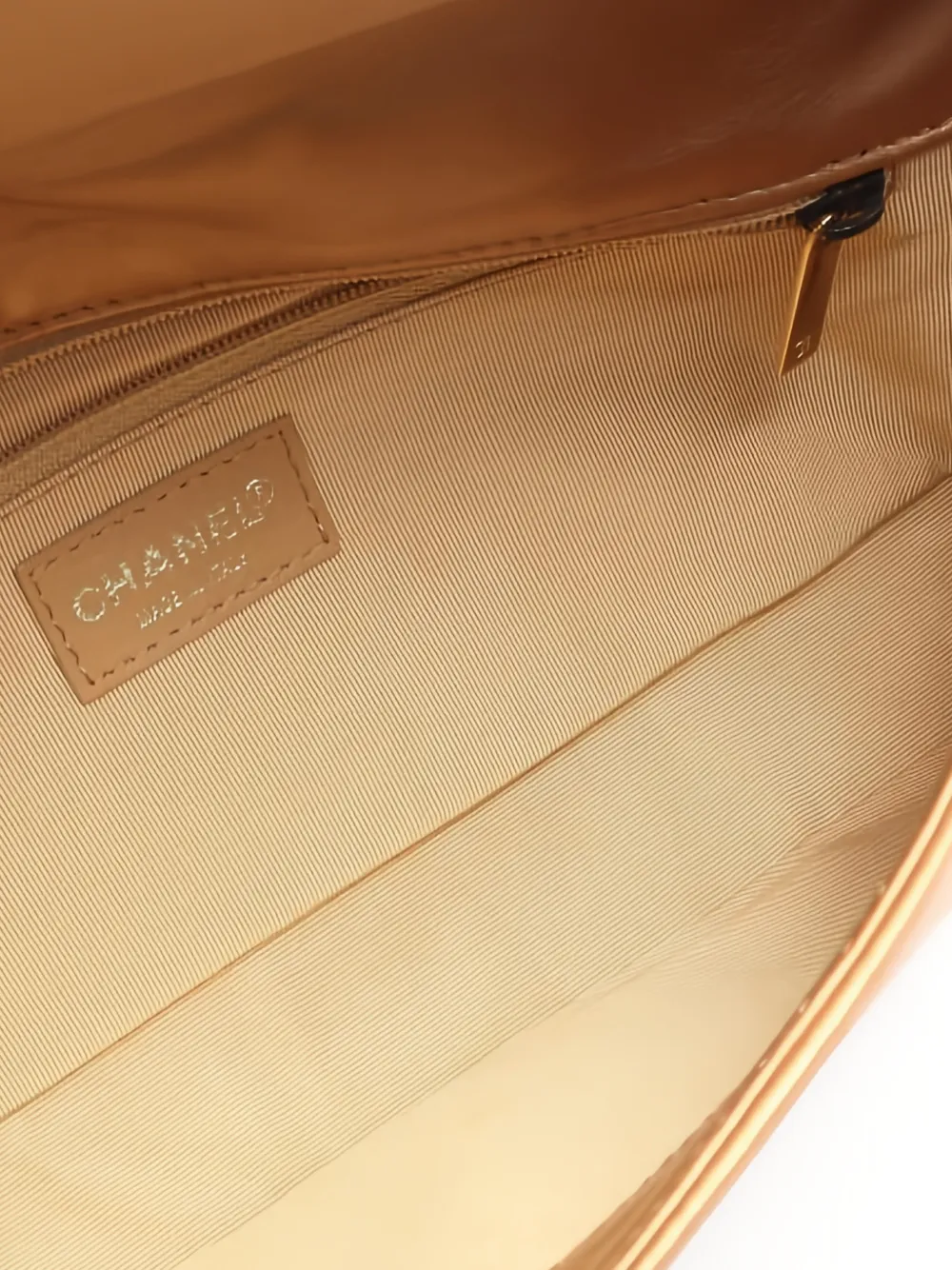  Chanel Pre-owned 2002-2003 Chocolate Bar Shoulder Bag - Gold 