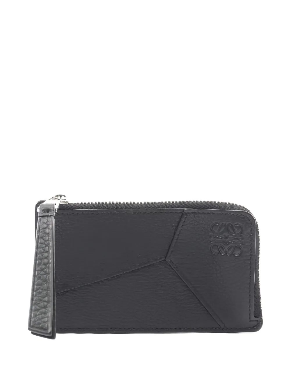 Pre-owned Loewe Puzzle Edge Cardholder In Black