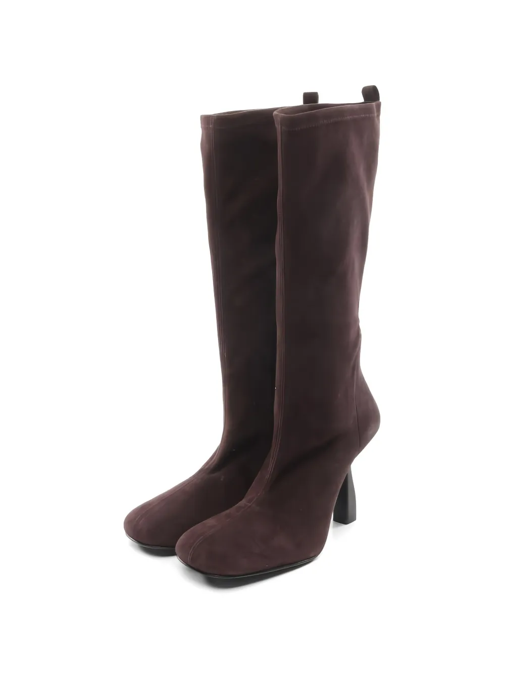 Hermès Pre-Owned 2010s Halo suede high boots - Marrone