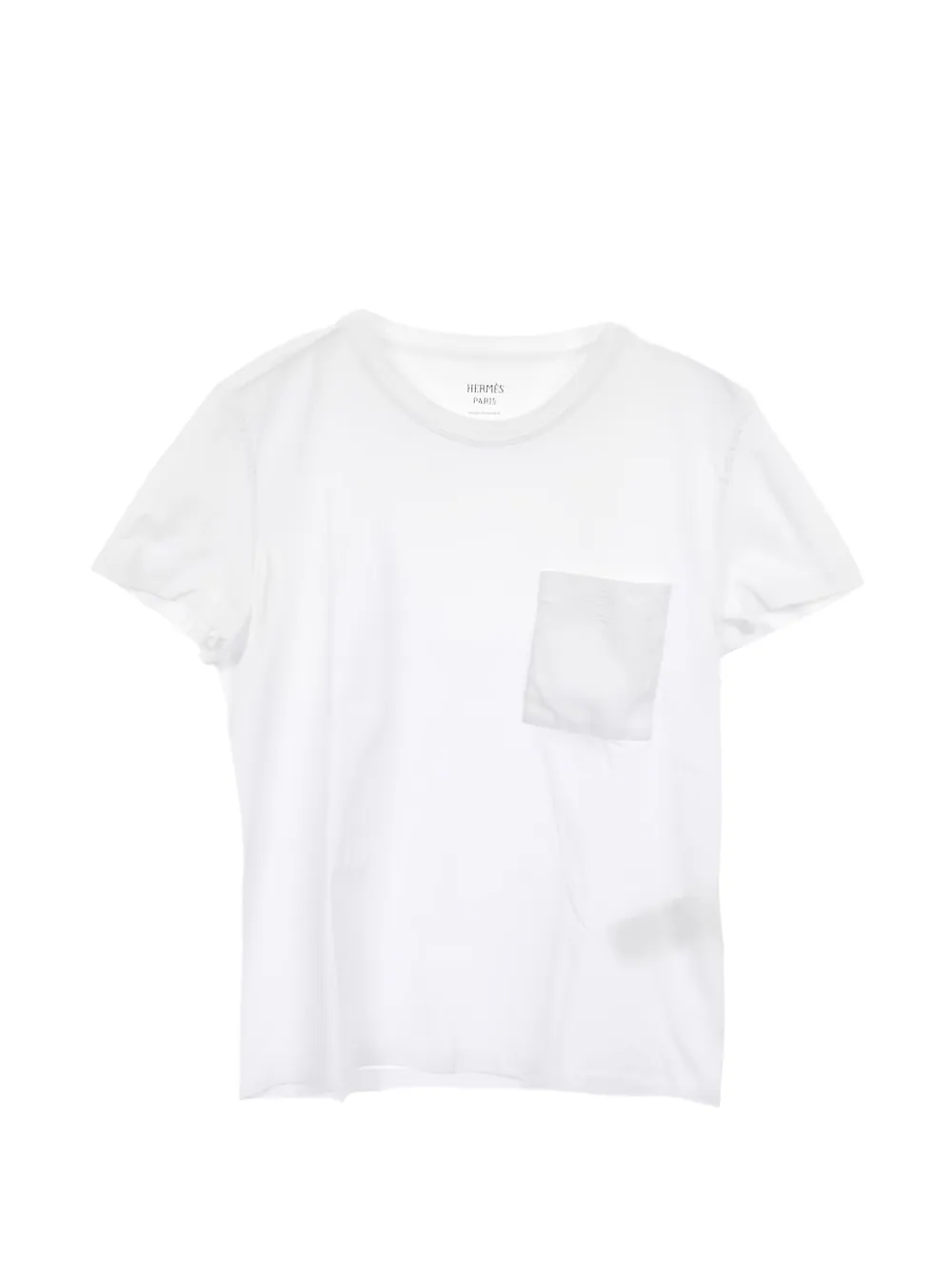 Hermès Pre-Owned 2000s patch-pocket T-shirt - Bianco