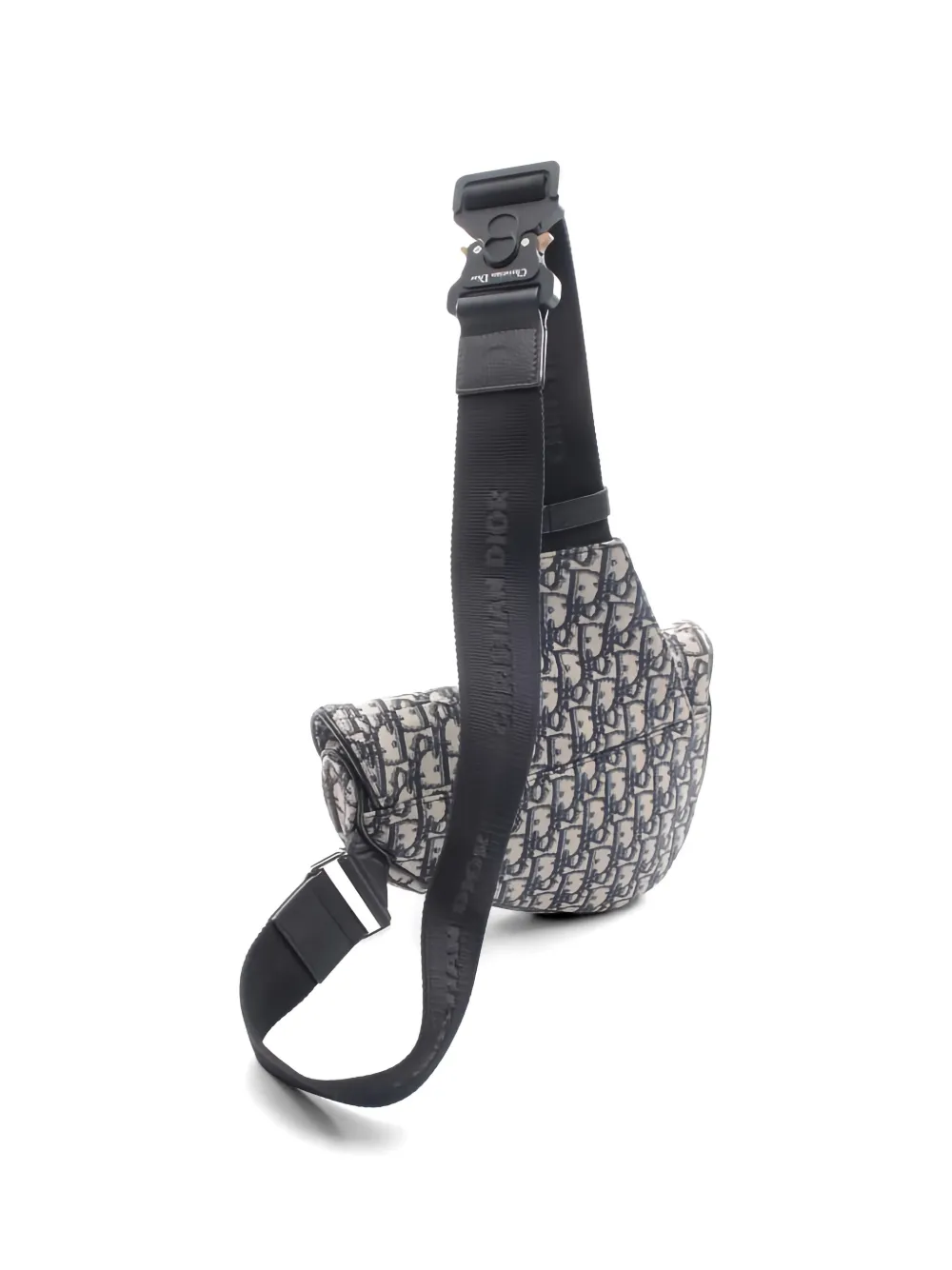  Christian Dior Pre-owned 2010s Saddle Oblique-jacquard Messenger Bag - Neutrals 