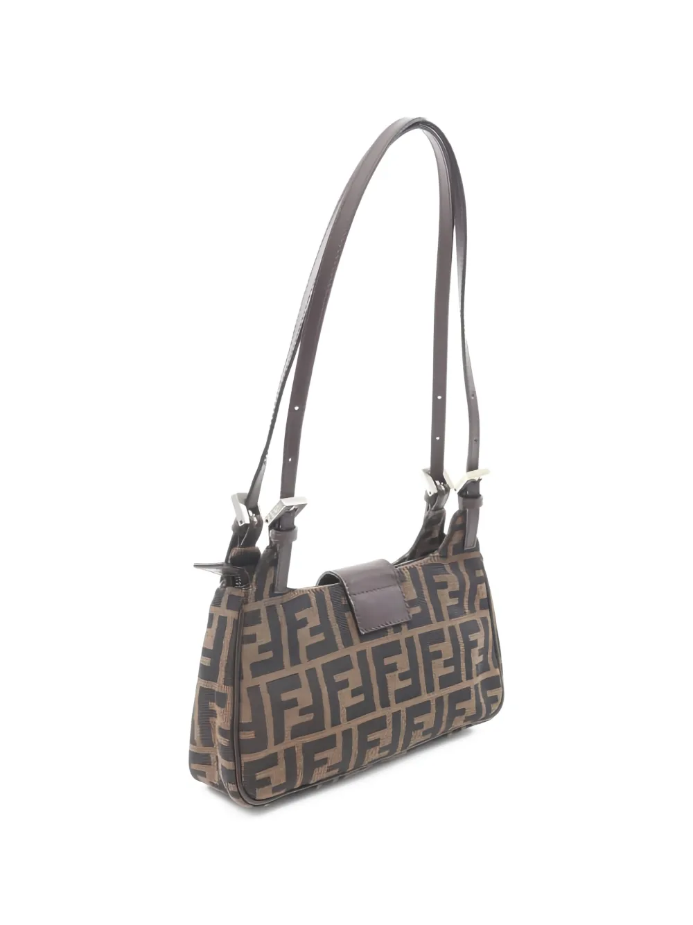  Fendi Pre-owned 2010s Zucca Shoulder Bag - Brown 