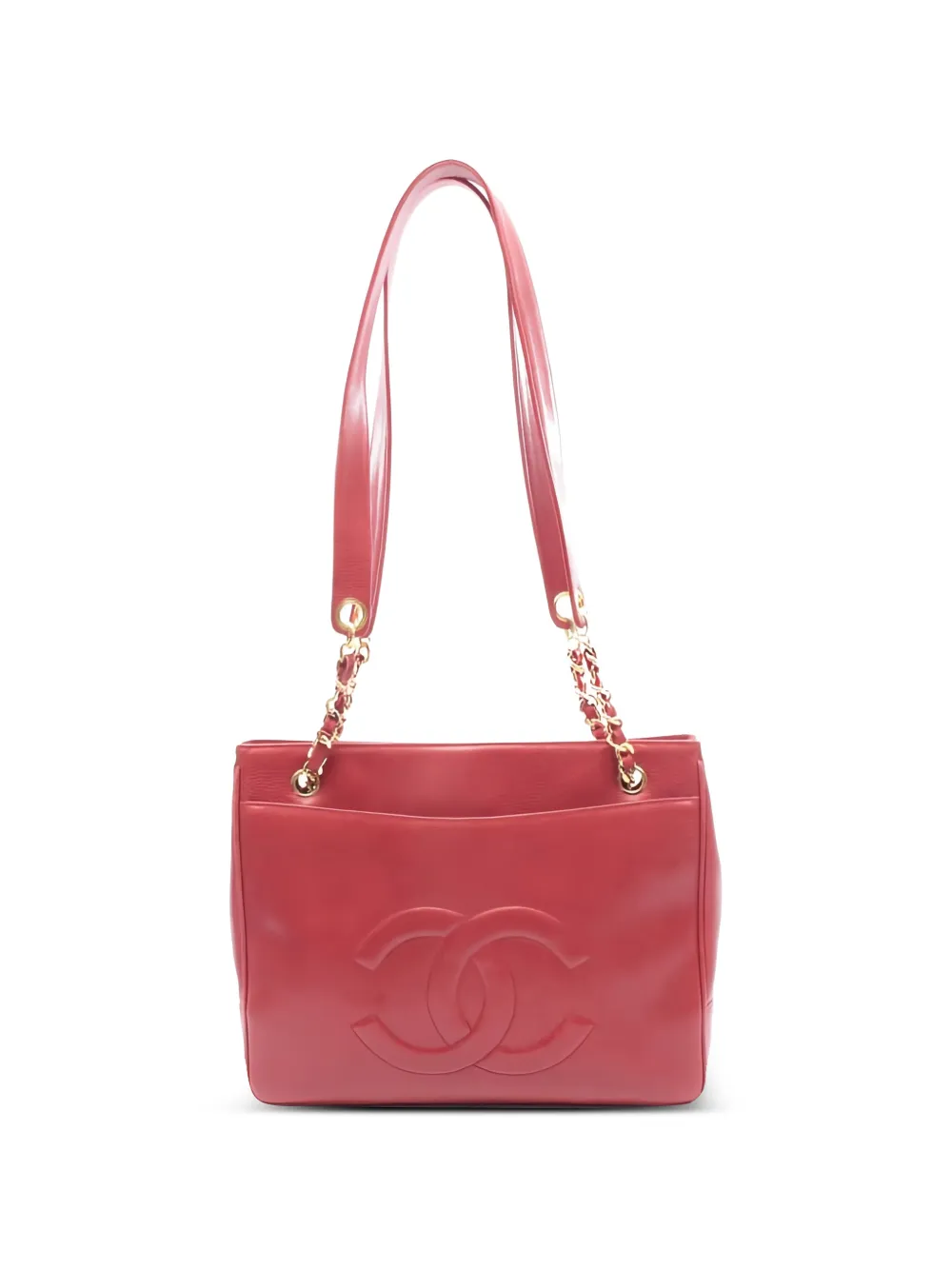 CHANEL Pre-Owned 1990s chain-strap shoulder bag - Rosso