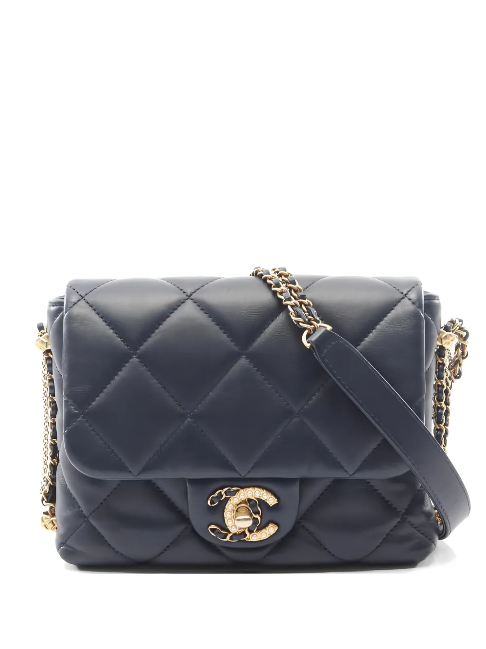 CHANEL Pre-Owned 2021s 19 matelasse shoulder bag - Blu