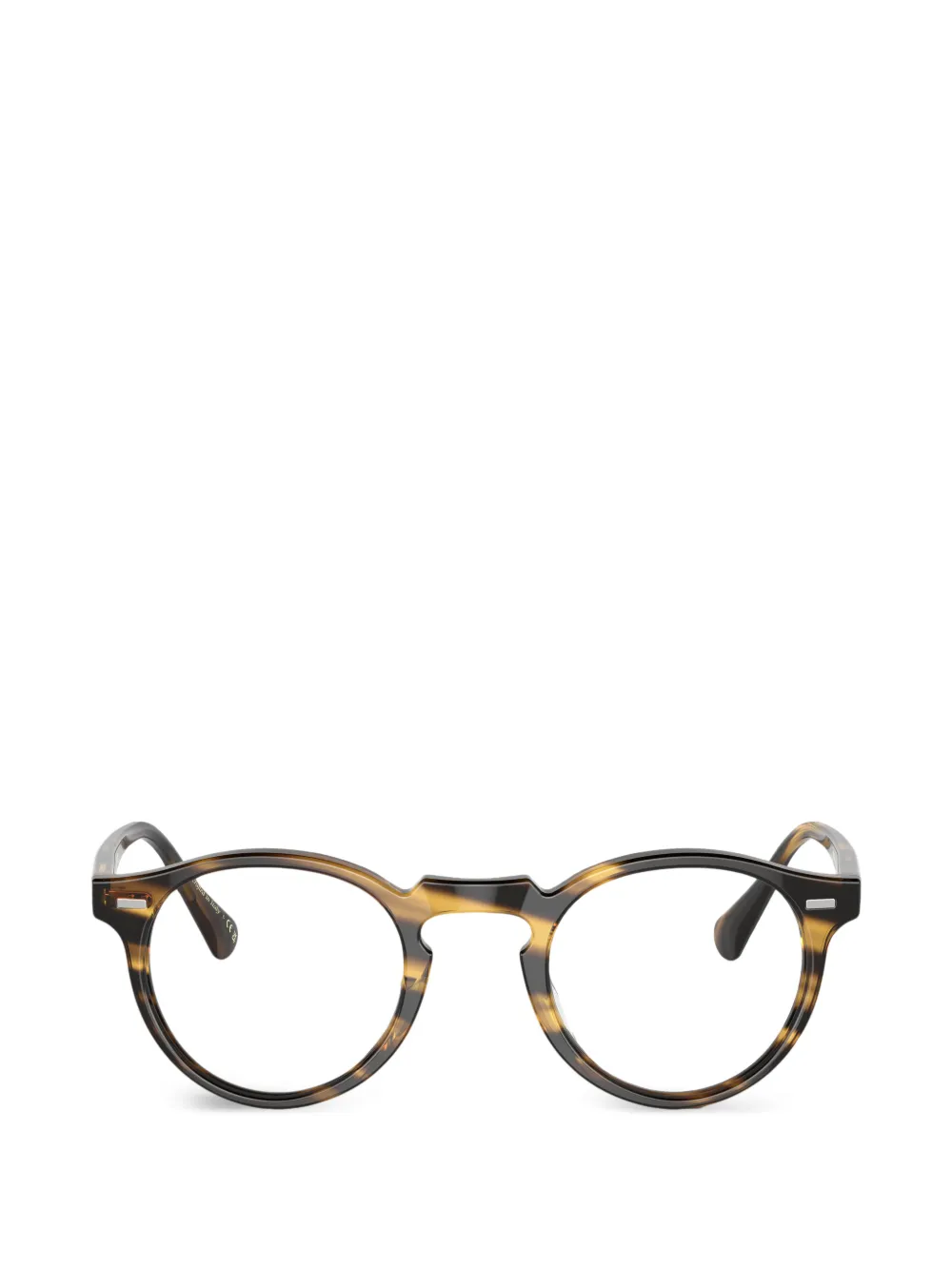 Oliver Peoples pantos-frame glasses - Marrone