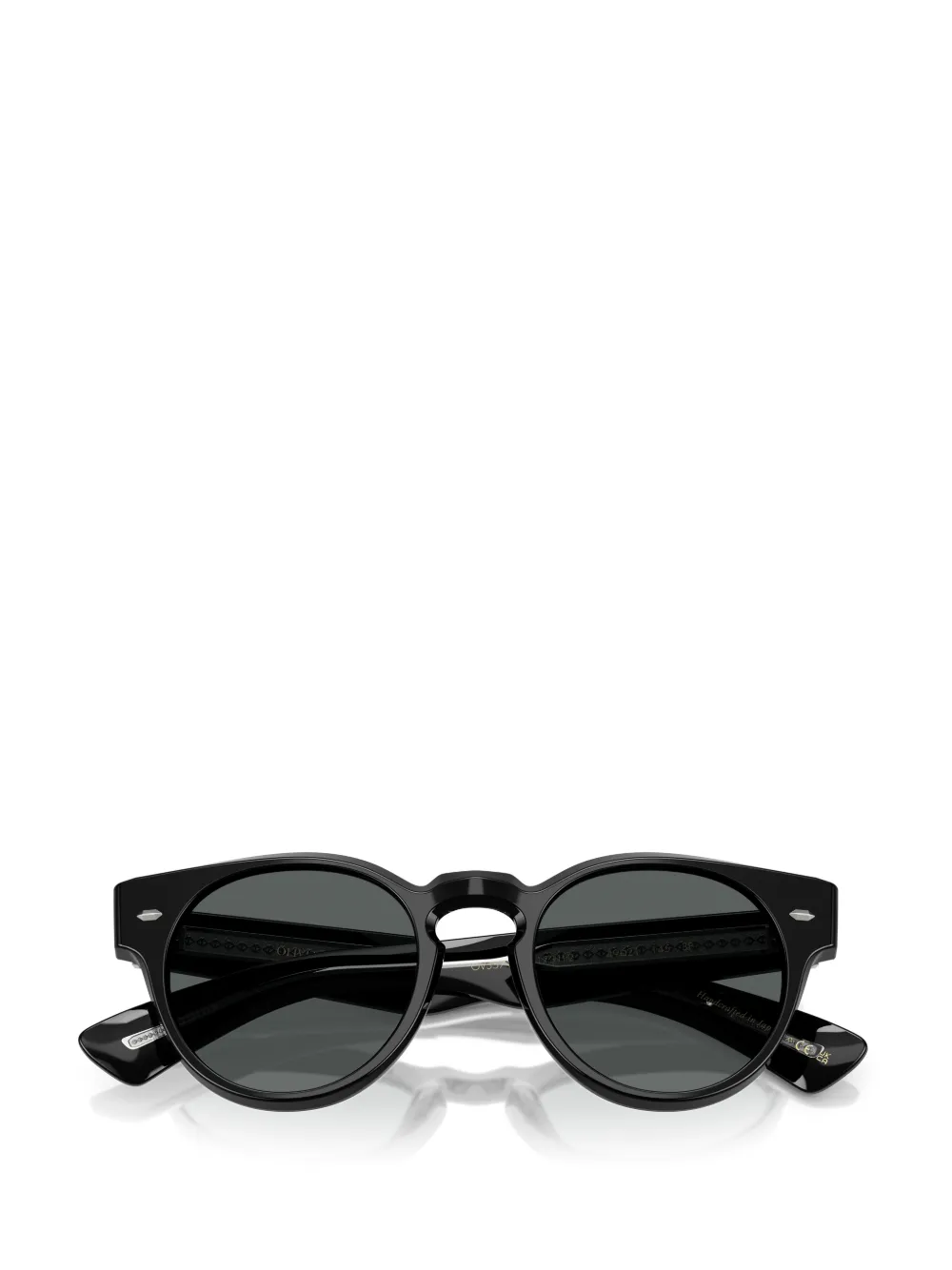 Oliver Peoples Zonnebril met rond montuur Zwart